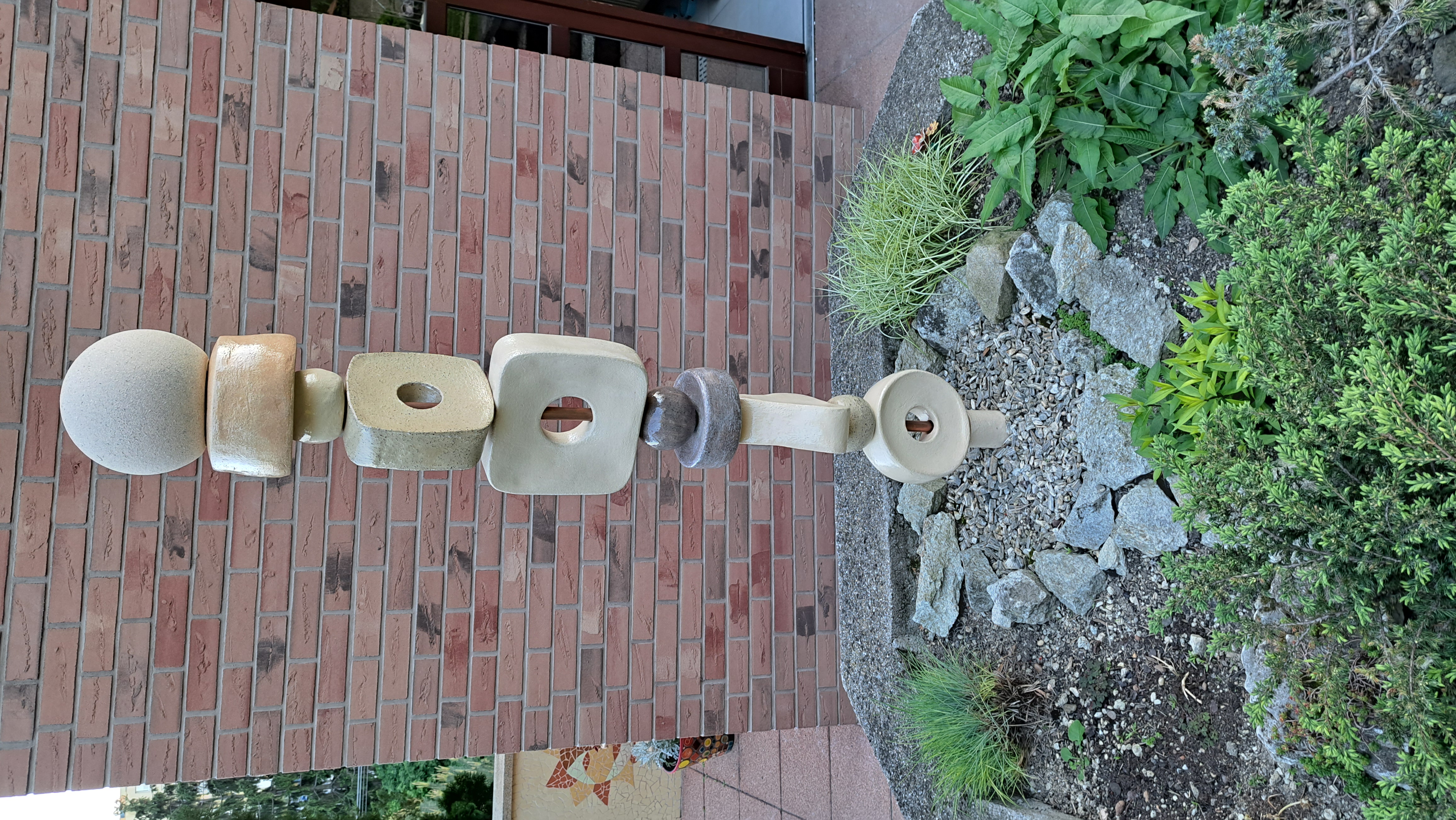 Záhradná lampa z keramiky