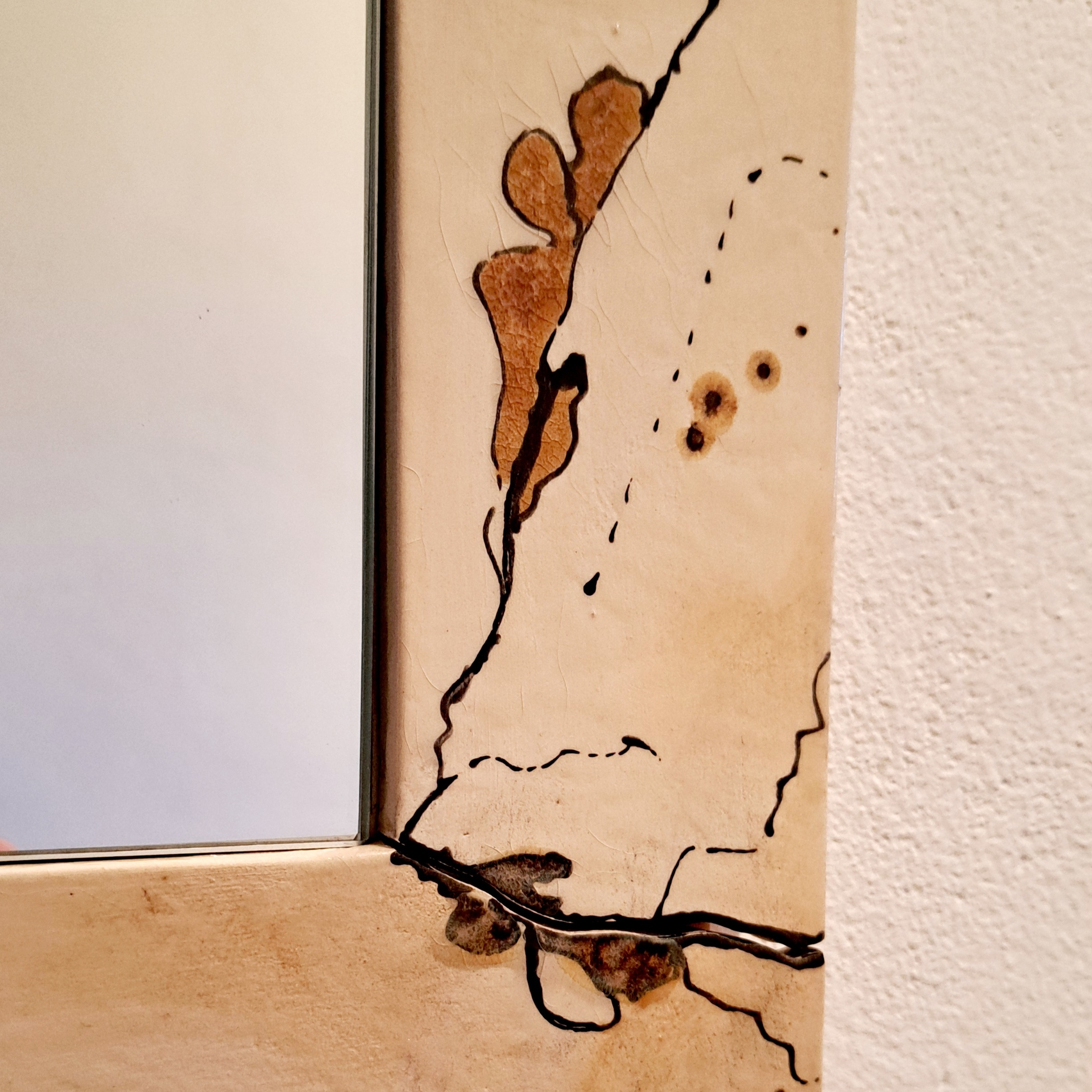 zrkadlo  béžové 2