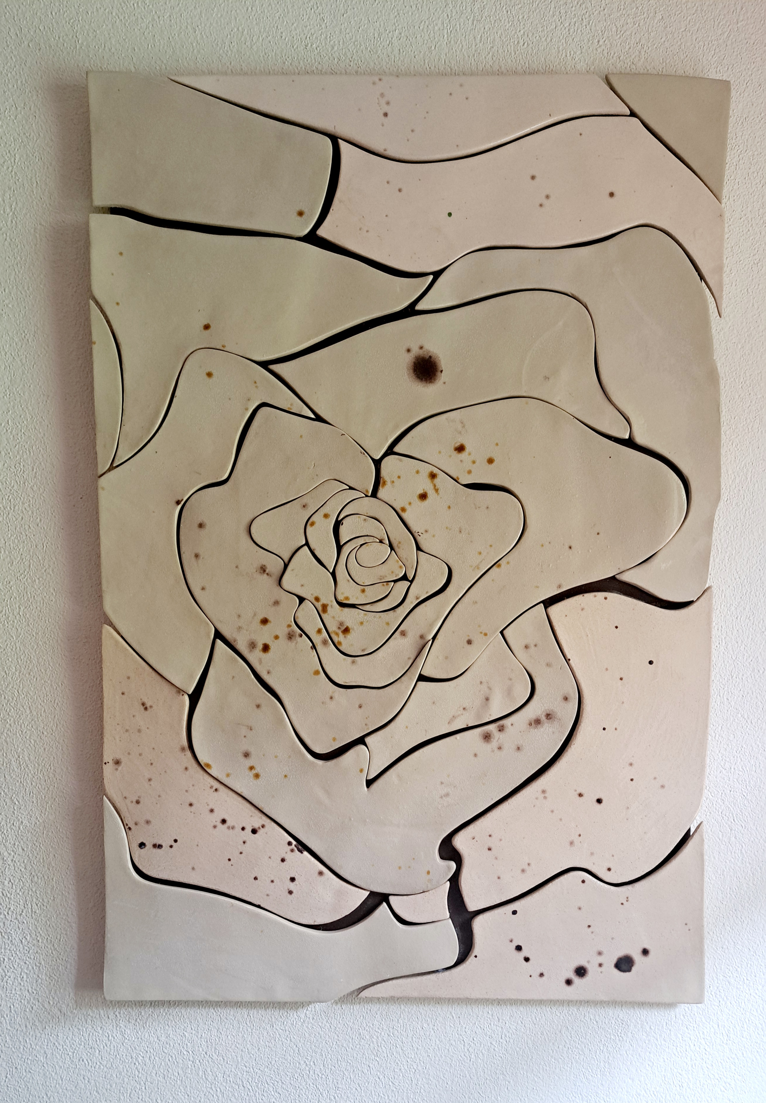 Keramický obraz - RUŽA 2