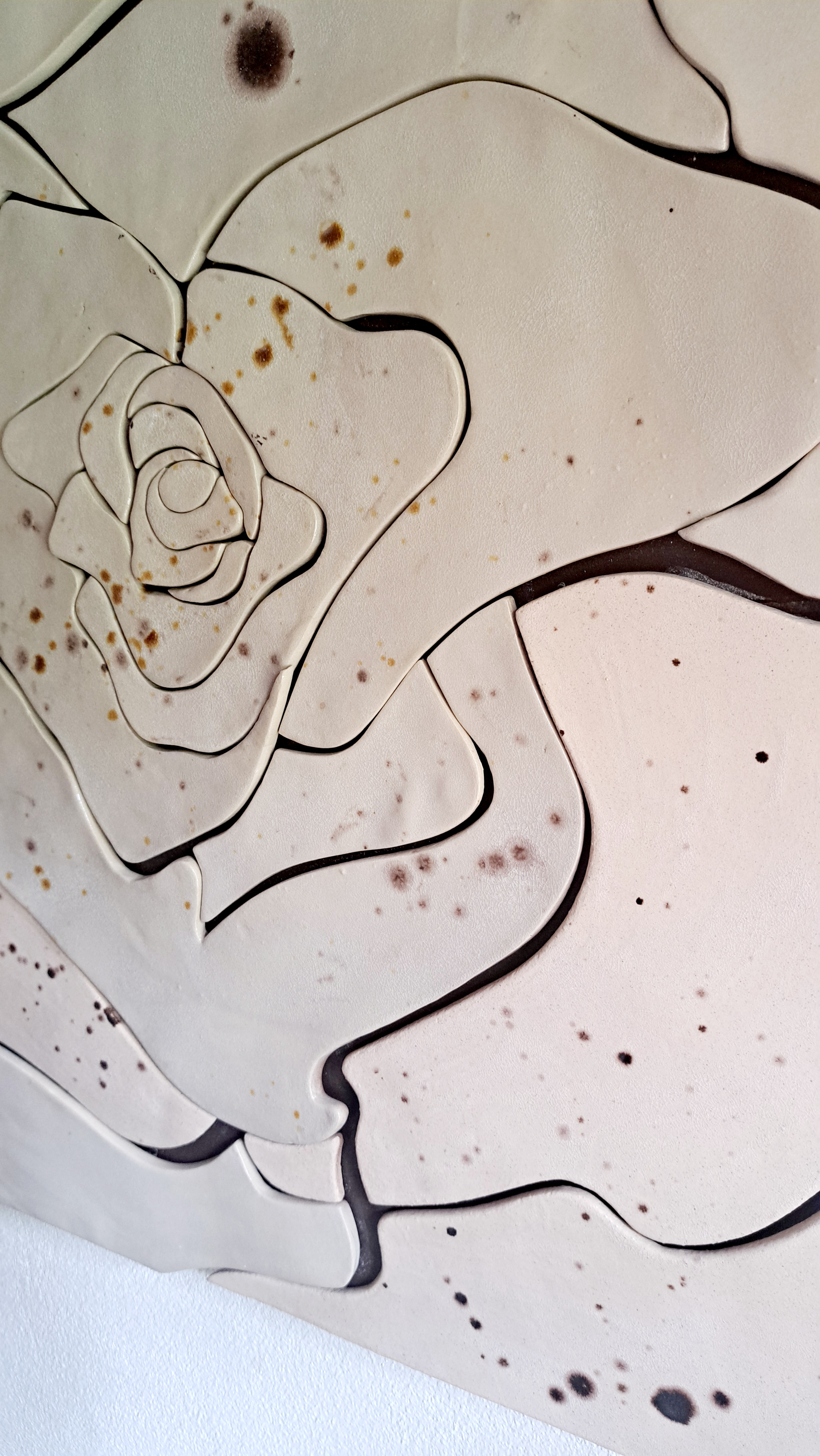 Keramický obraz - RUŽA 3