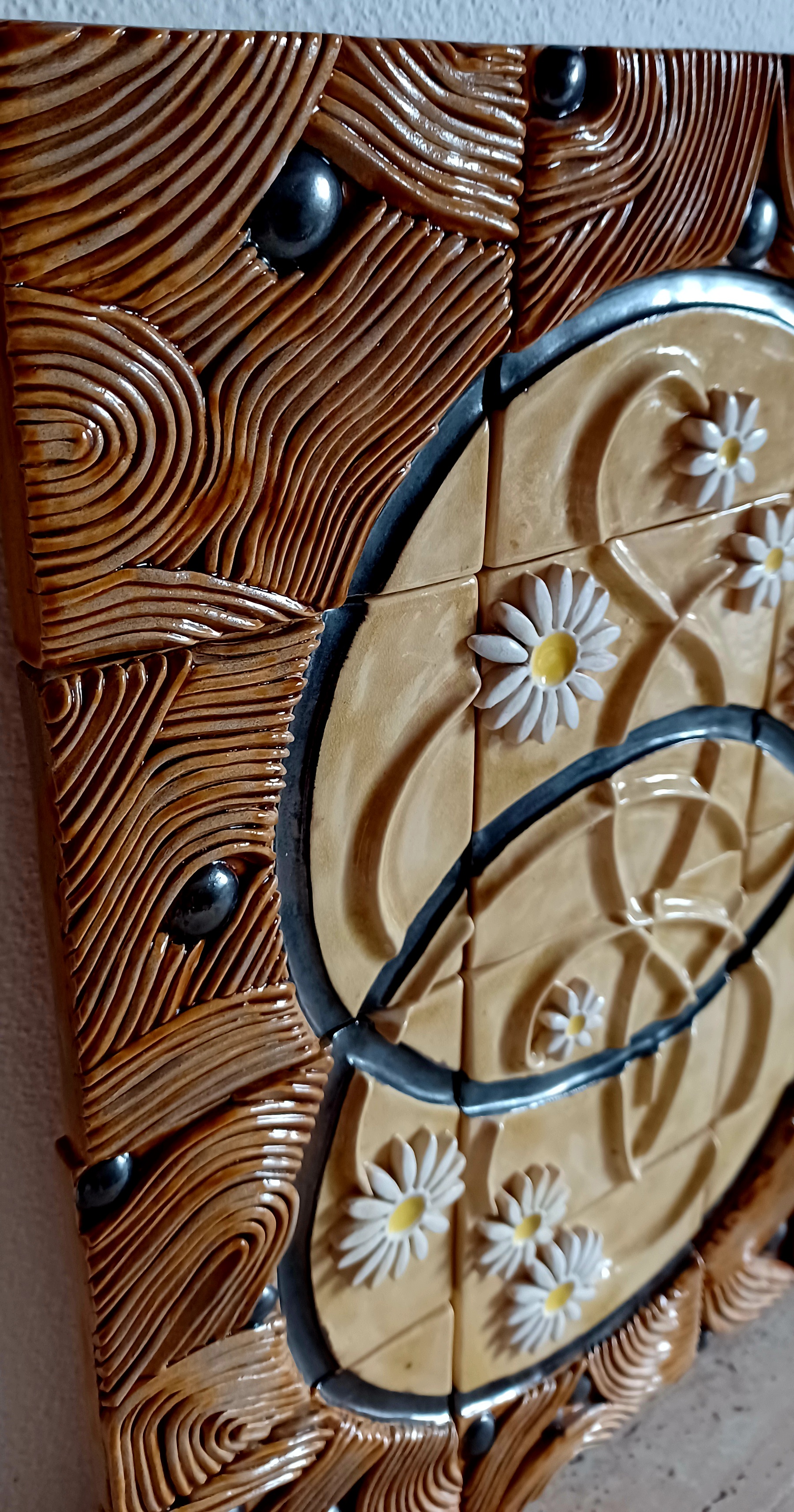 Keramický obraz margaréty 3