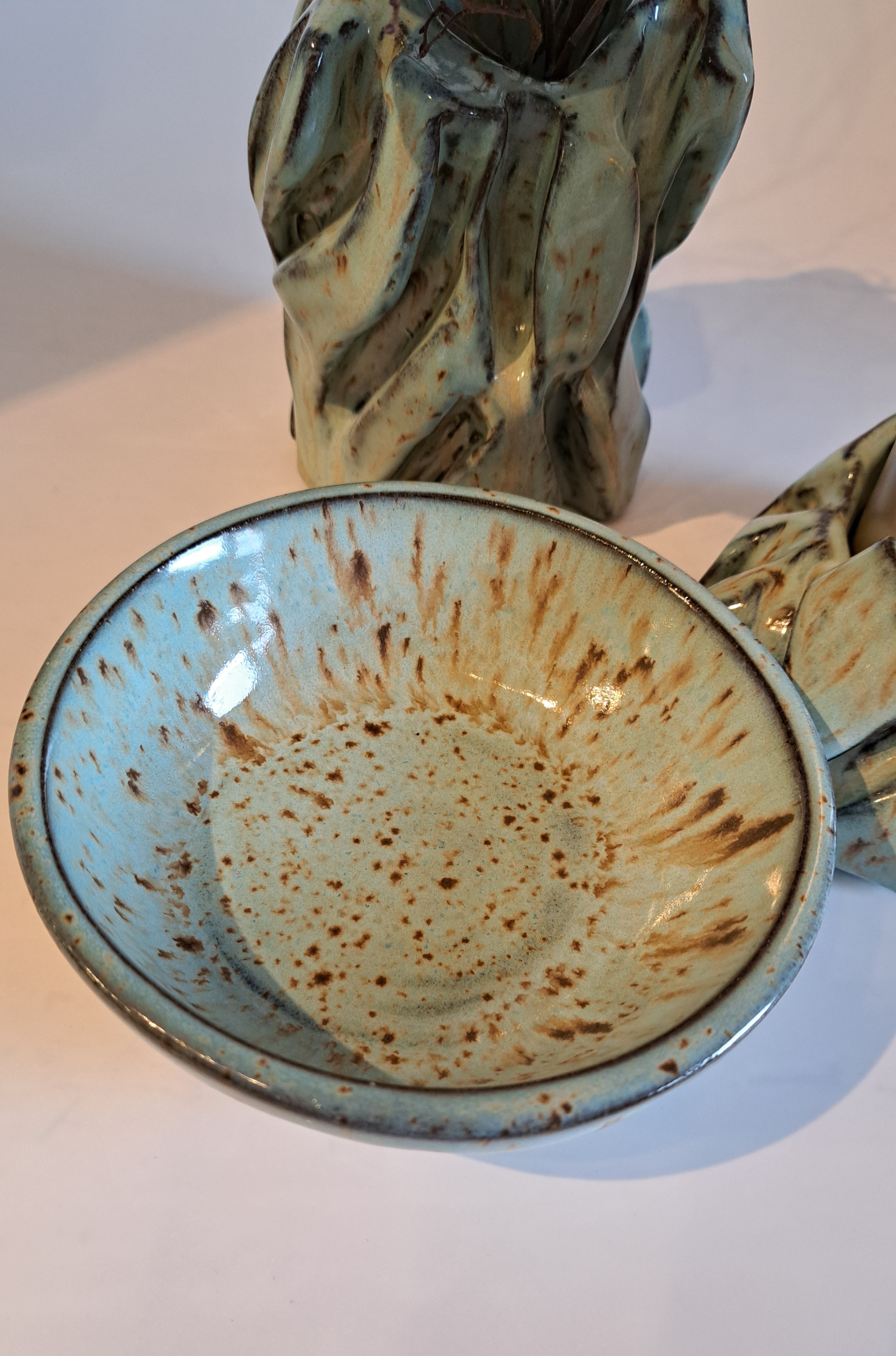 Set: váza, svietnik, miska 6